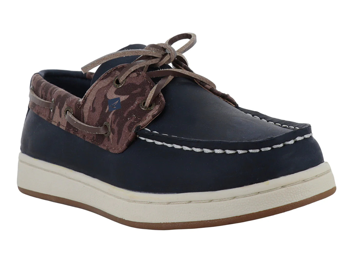 Zapatos Barco Sperry Cup II Café y Azul para Niño