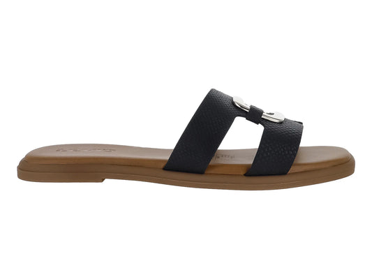 Sandalias Levis Negro Serpiente para Mujer