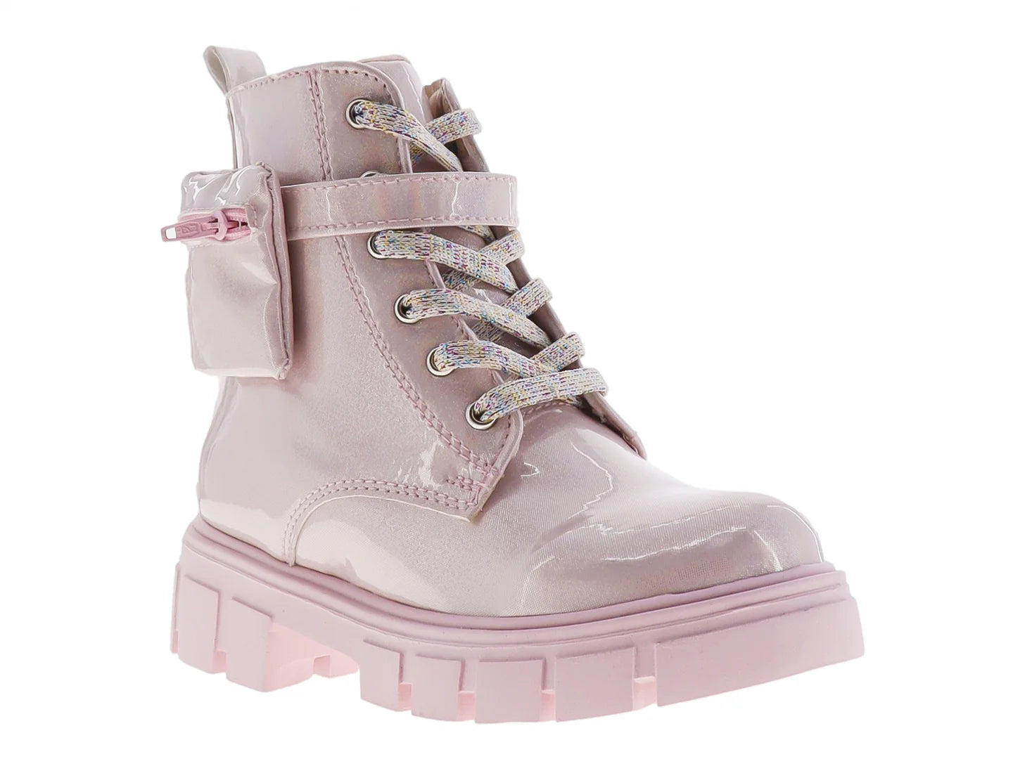 Botas Miroslava Rosa Pastel de Charol para Niña