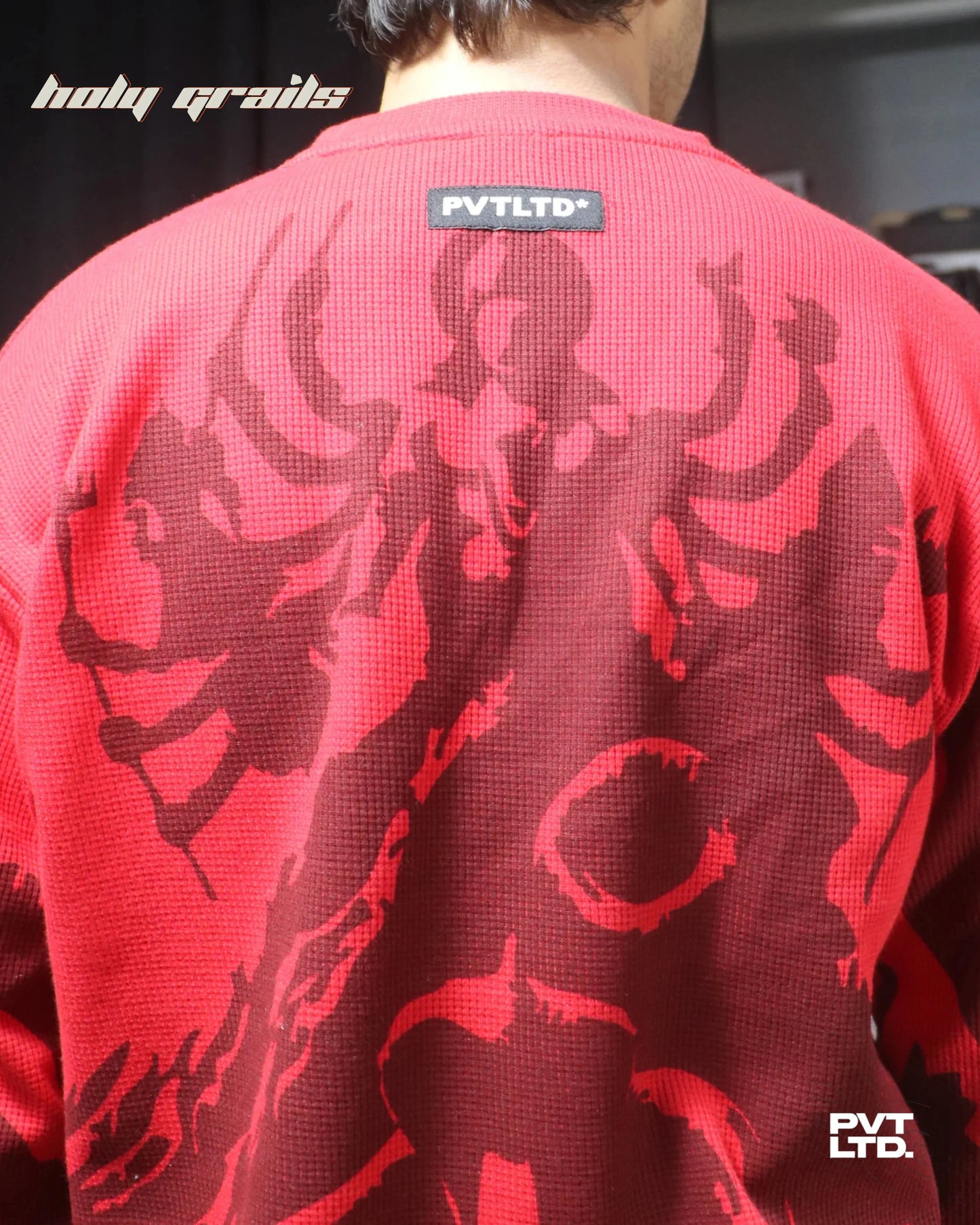 Heaven Hell Waffle Sweatshirt HG x Pvt Ltd