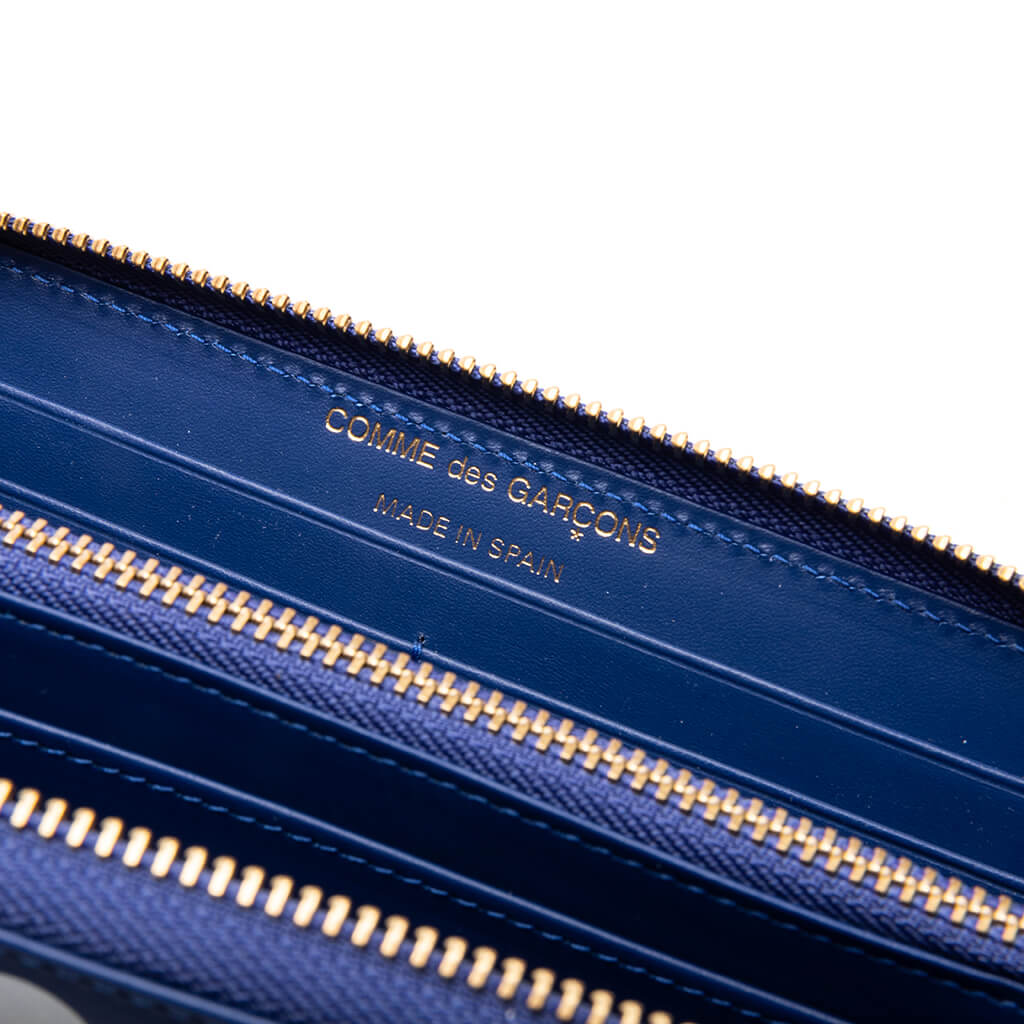 Comme des Garcons Polka Dots Wallet Navy