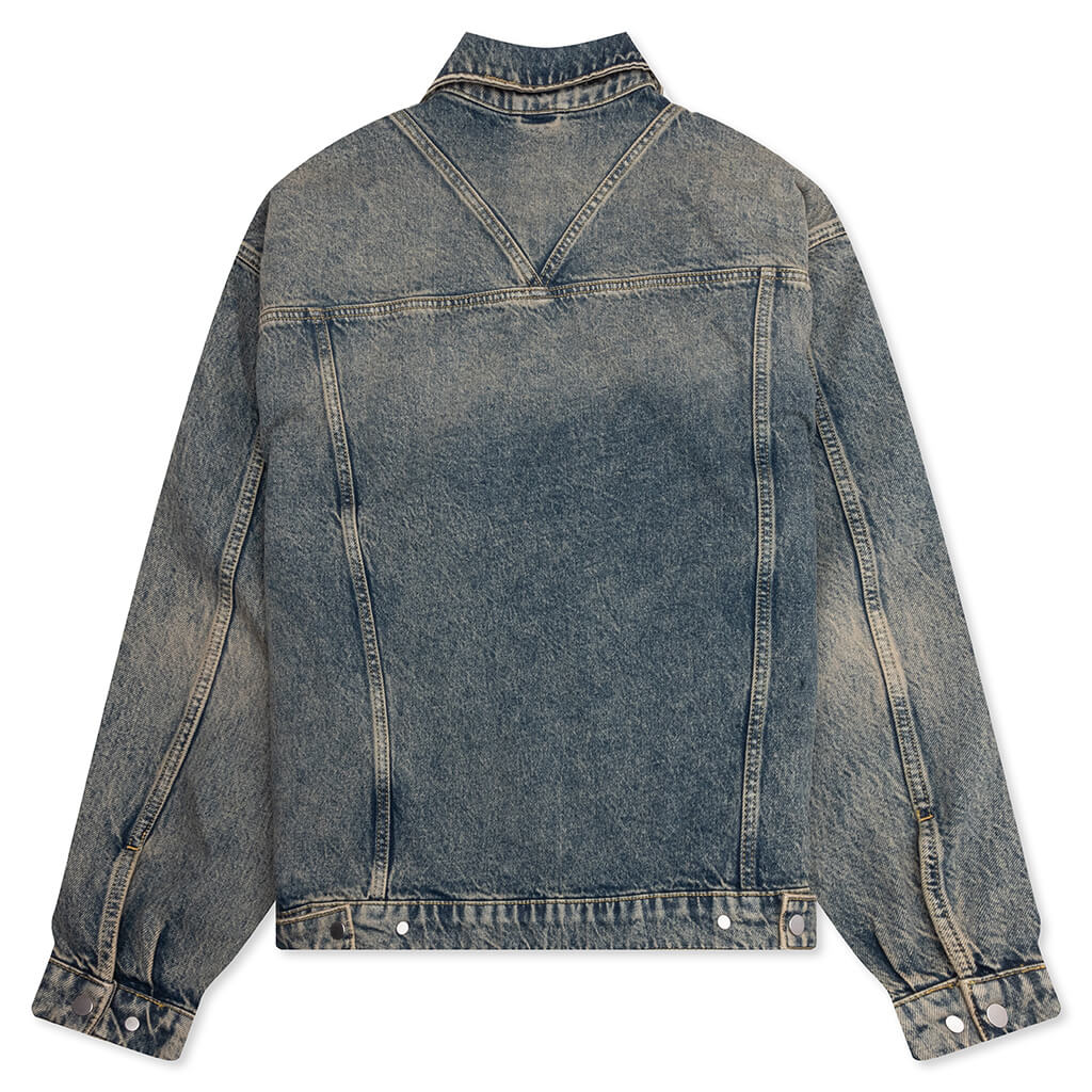 R4 Denim Jacket Blue Cream