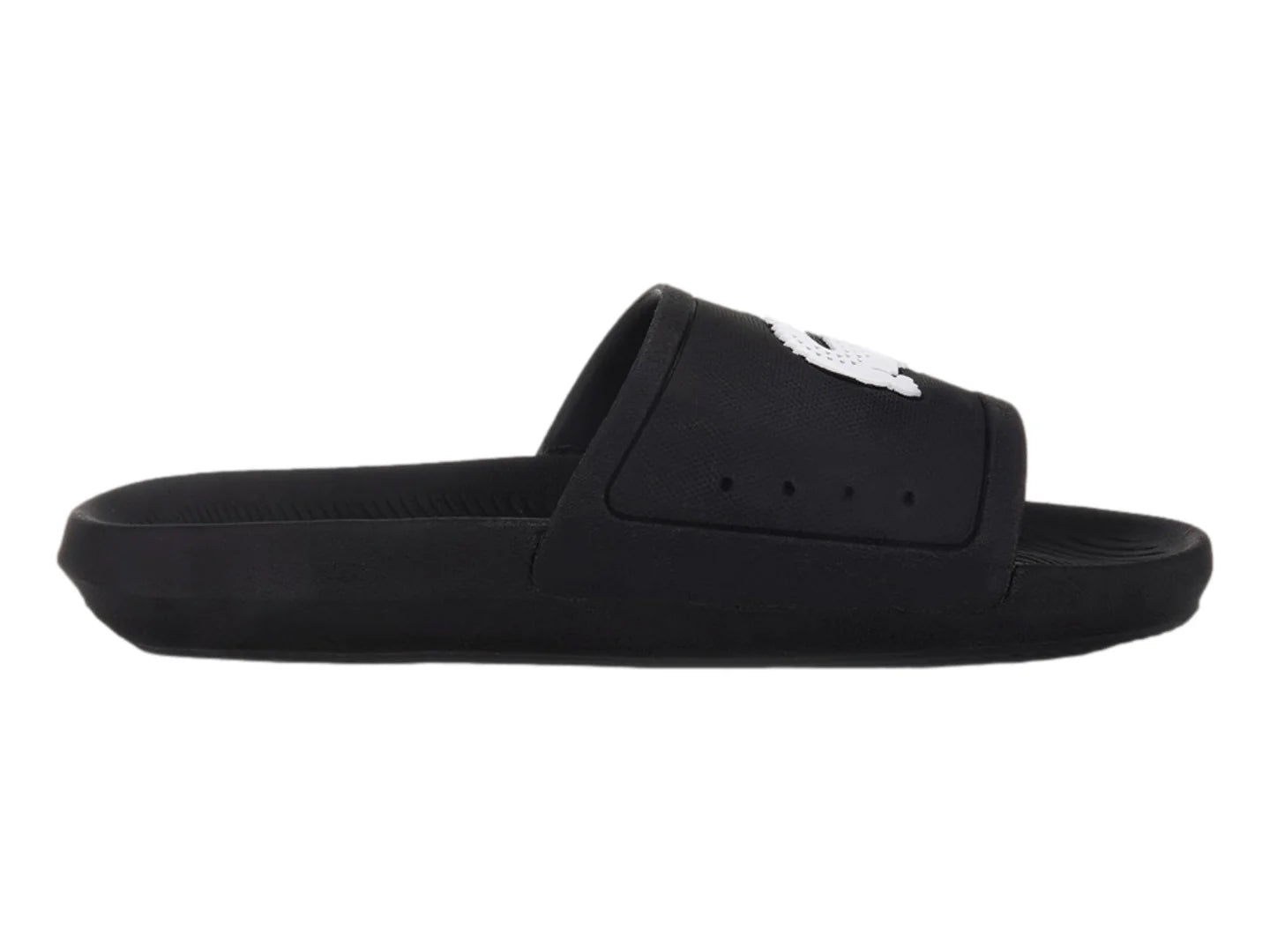 Sandalias Lacoste Croco Slide Negro para Mujer