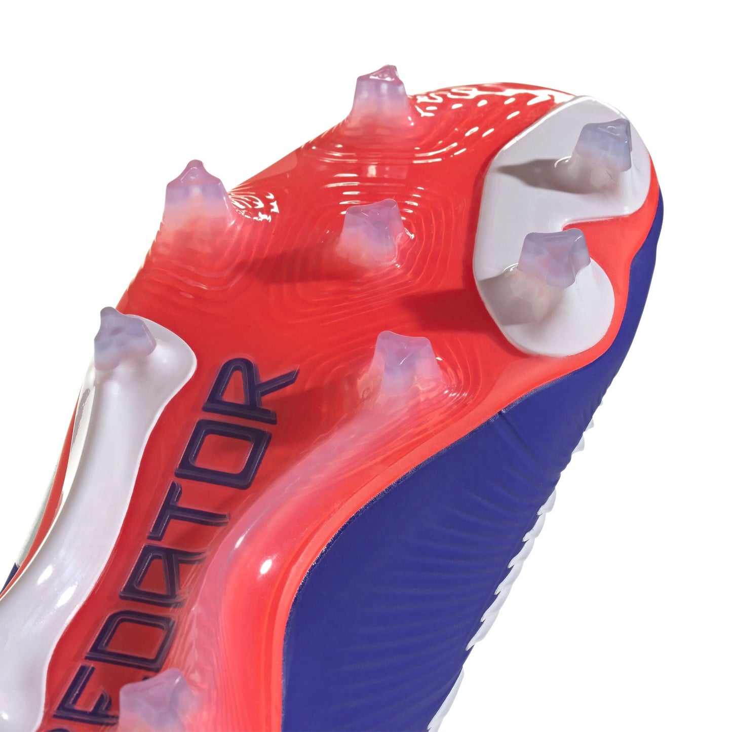 adidas Predator Elite Laceless FG Laceless Firm Ground Soccer Cleats Lucid Blue White Solar Red