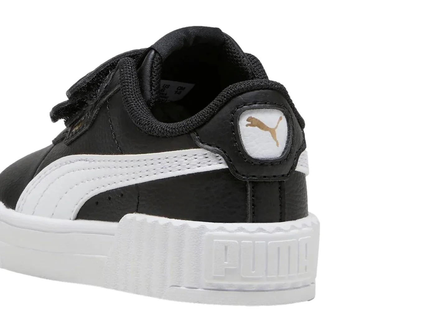 Tenis Puma Carina 30 V Negro y Blanco para Niño