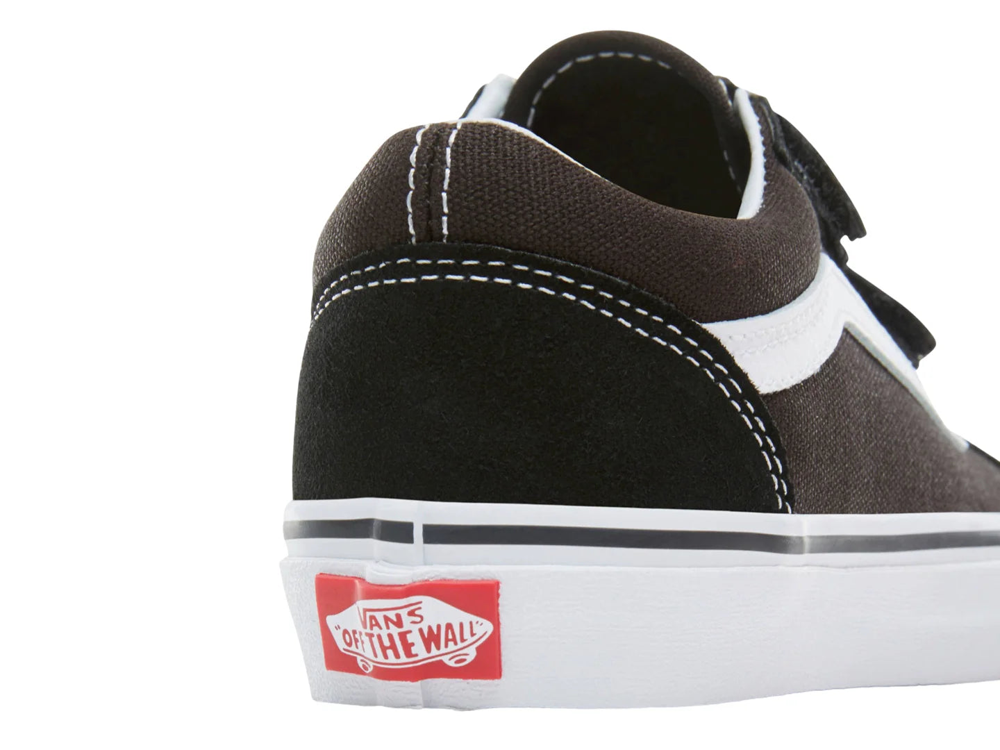 Tenis Vans Old Skool V Negro y Blanco para Niño