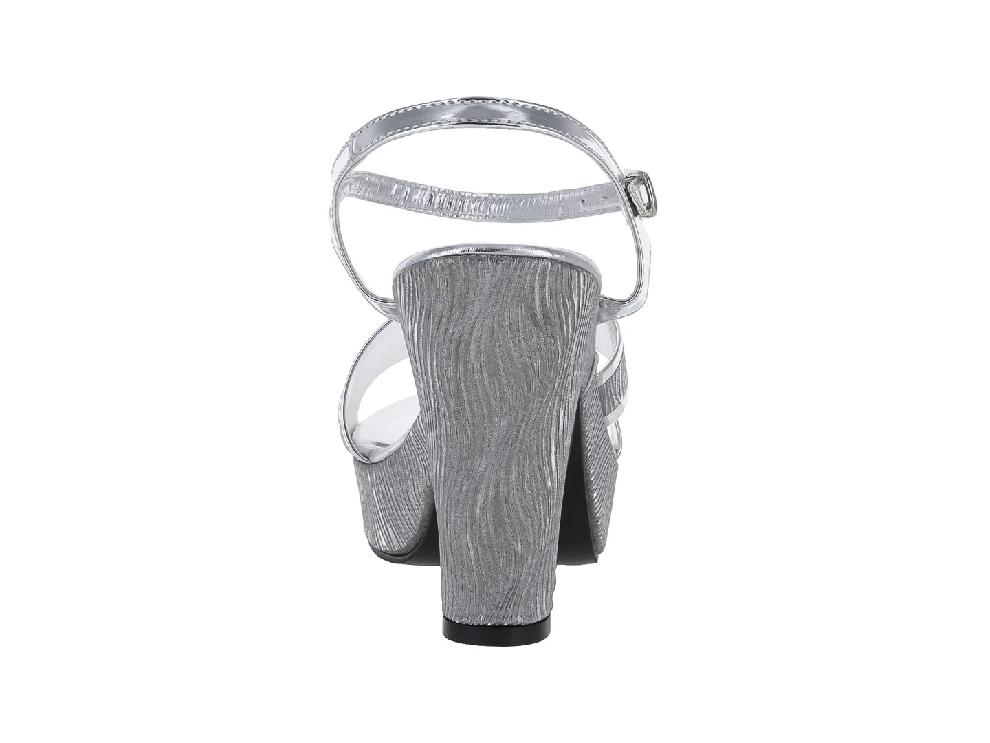 Sandalias Plataforma Roze Color Plata para Mujer