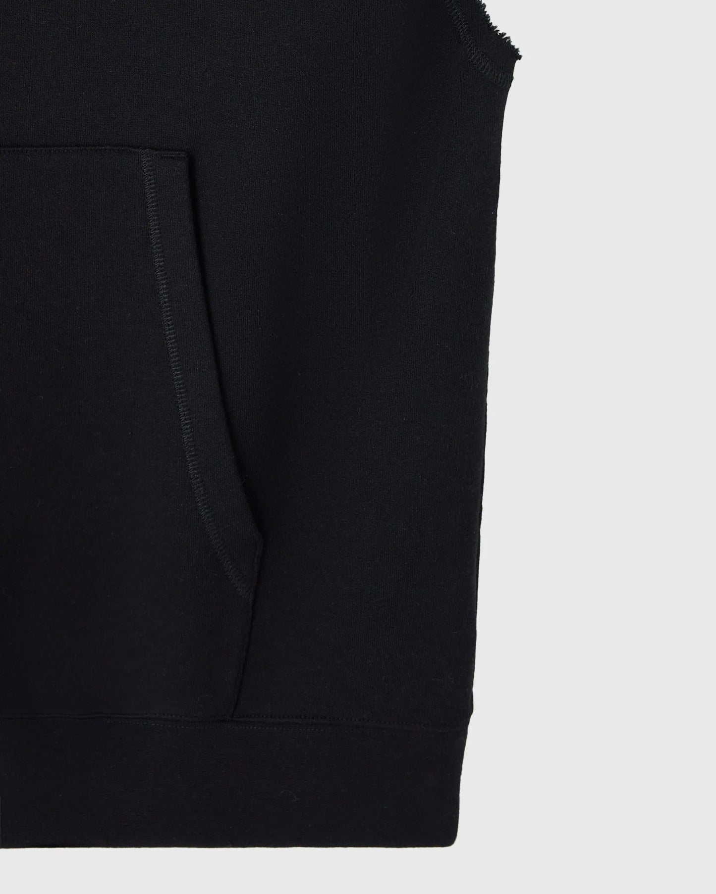 Sleeveless Training Hoodie Black