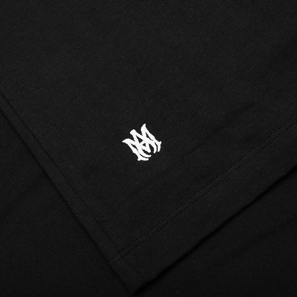 Staggered Logo Tee Black