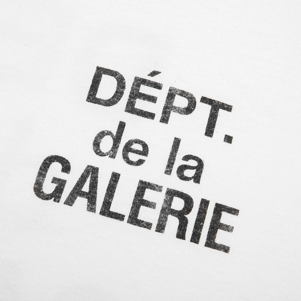 French S S Tee White