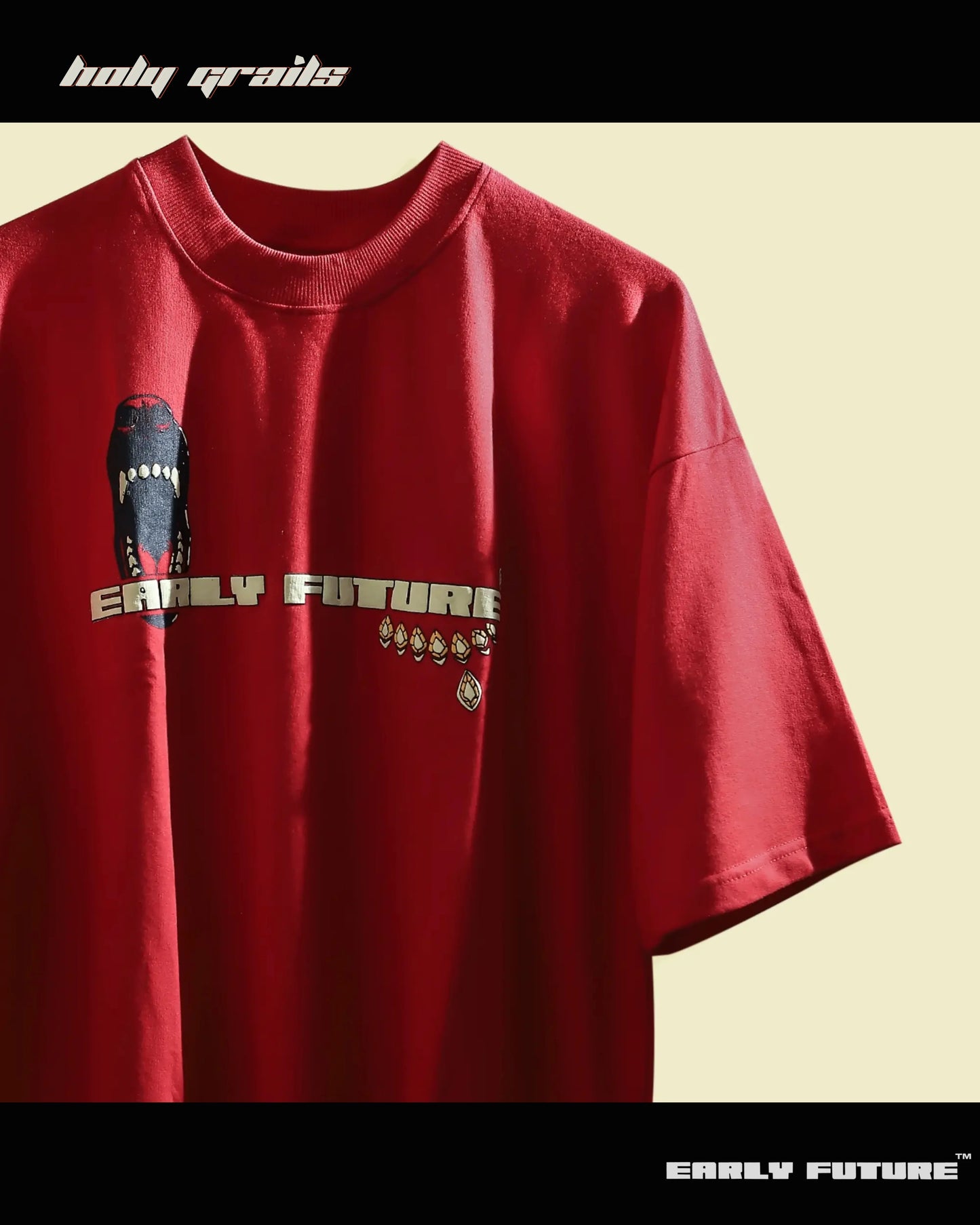 Thriving in Chaos Inferno Red Oversize Tee HG x Early Future