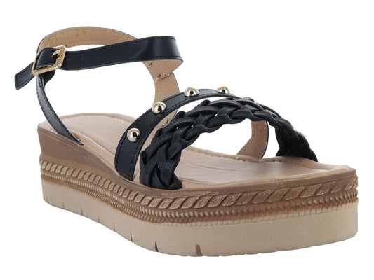 Sandalias Luna Rosa Negro para Mujer