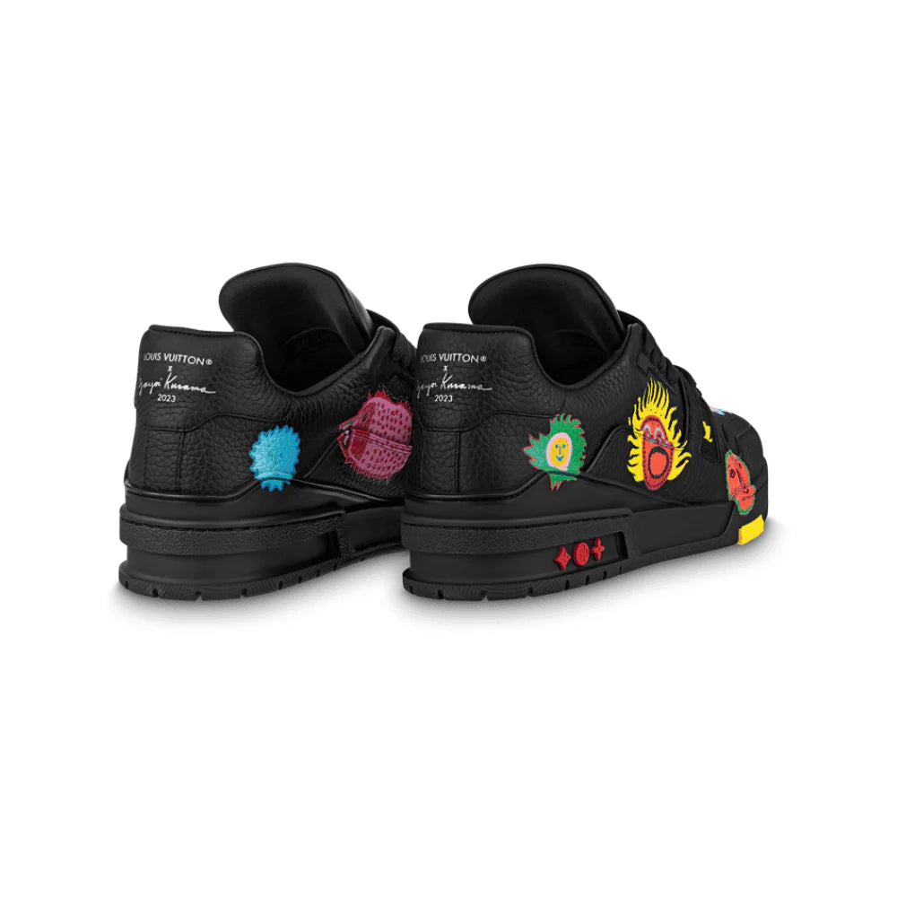 Louis Vuitton LV Trainer Sneaker x Yayoi Kusama Black Print