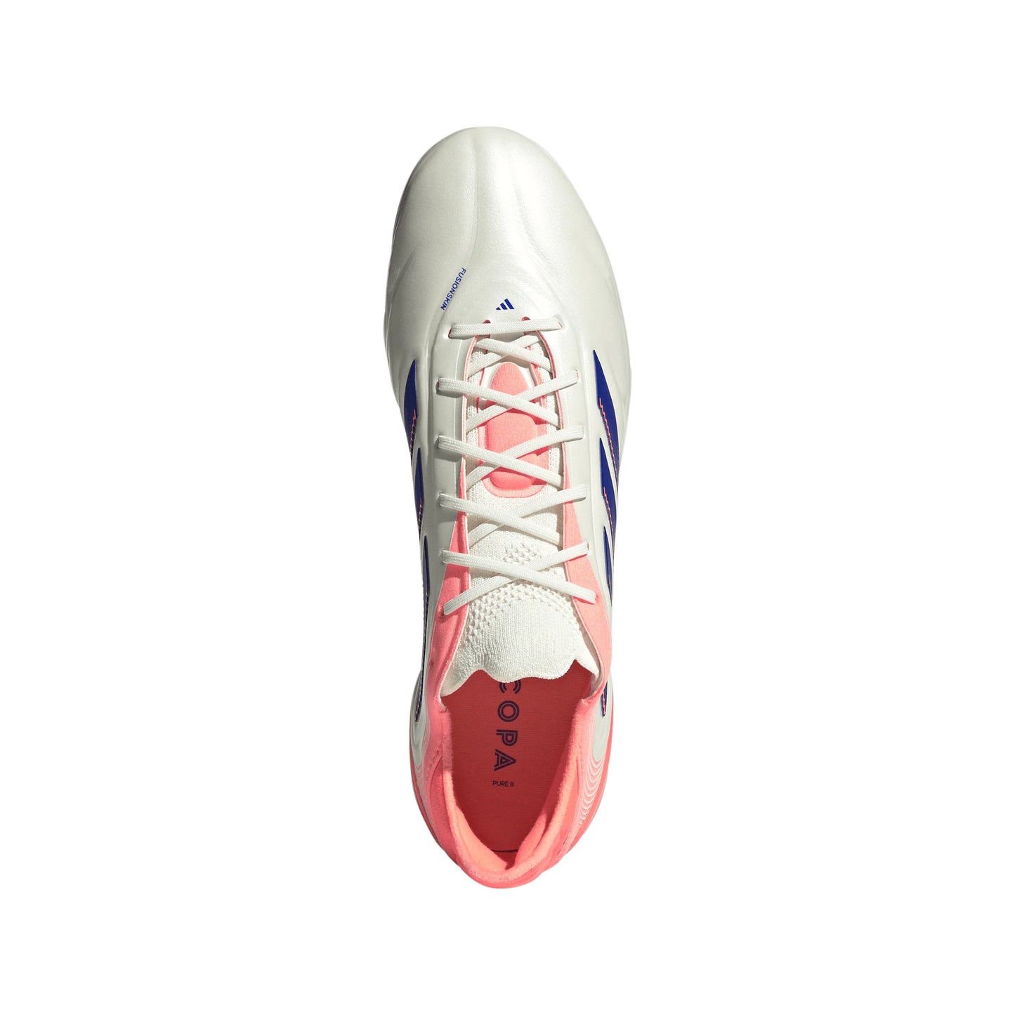 adidas Copa Pure III Elite FG Mens Soccer Cleats White Blue Orange