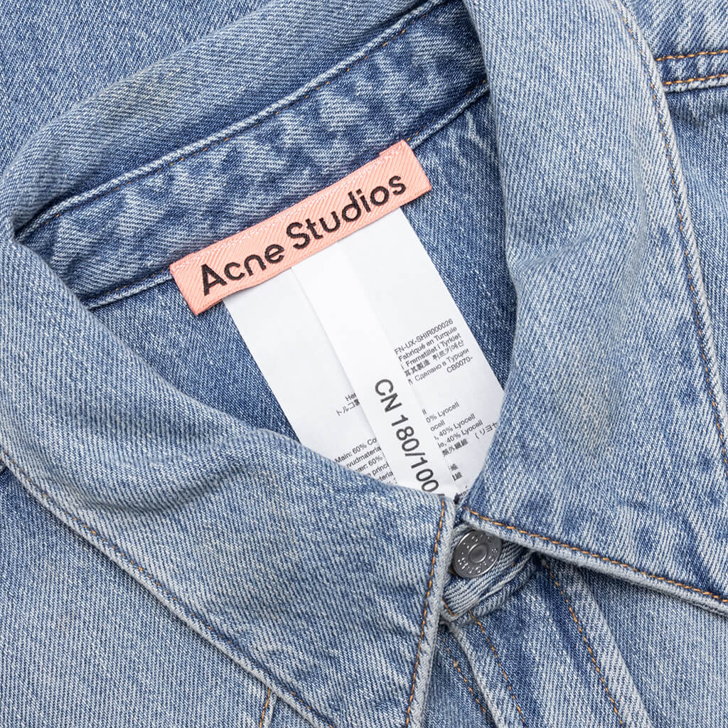 Denim Relaxed Fit Shirt Light Blue