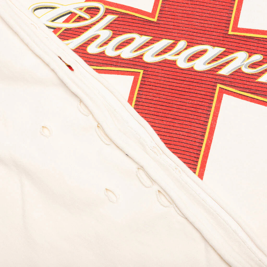 Budweiserria Destroyed Buffalo Tee Off White
