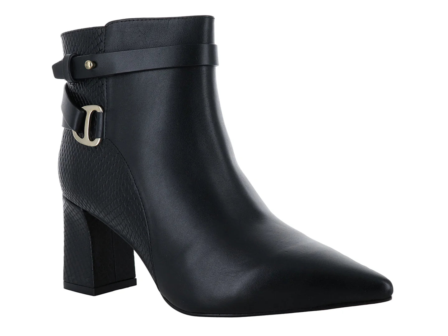 Botines Felipe Rivera de Charol Negro para Mujer