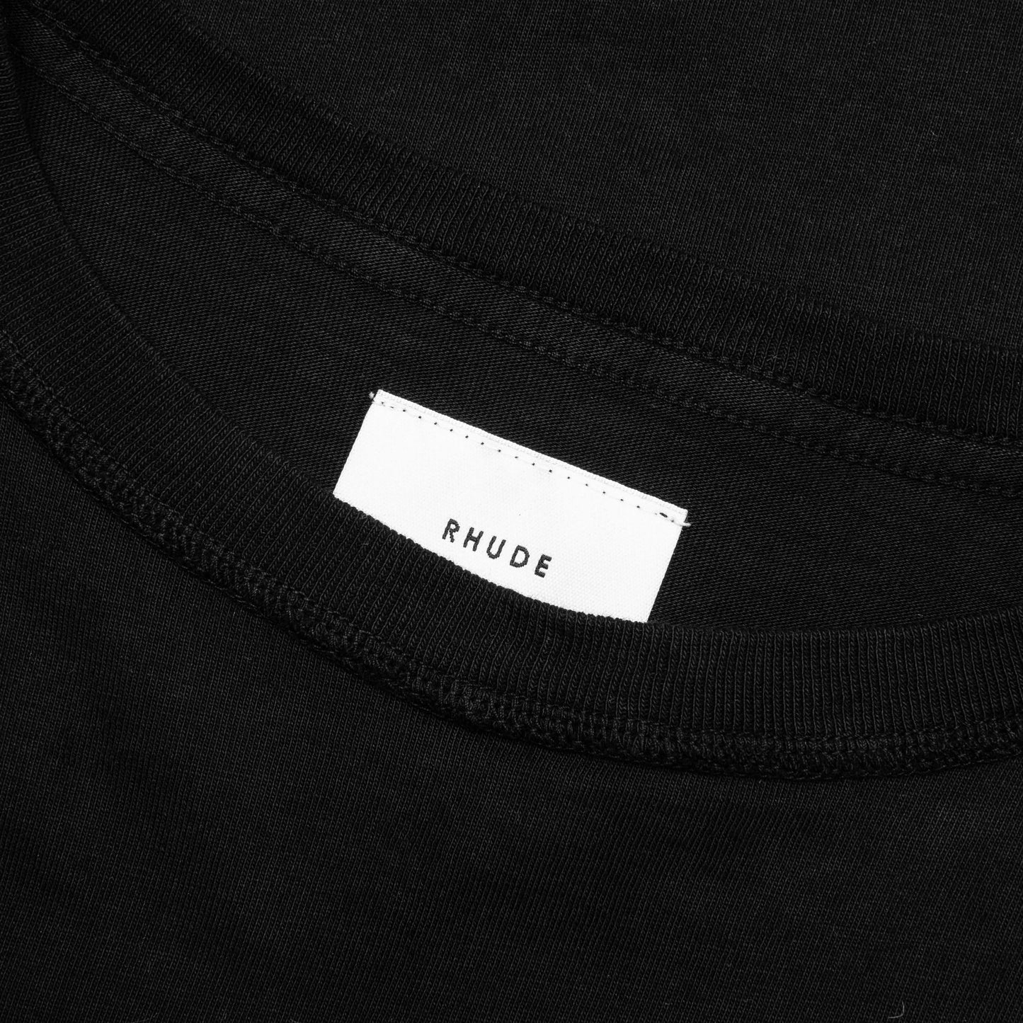 Reverse L S Tee Black