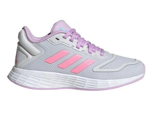 Tenis Adidas Duramo 10 K Gris Rosa y Lila para Niña