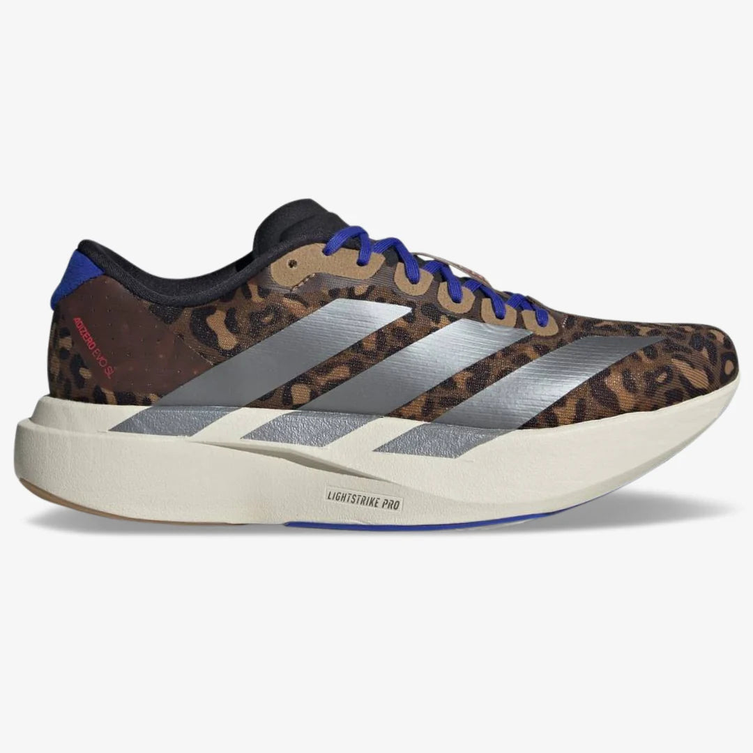 Adidas Adizero EVO SL Marrom Cinza Metálico Azul Lúcido