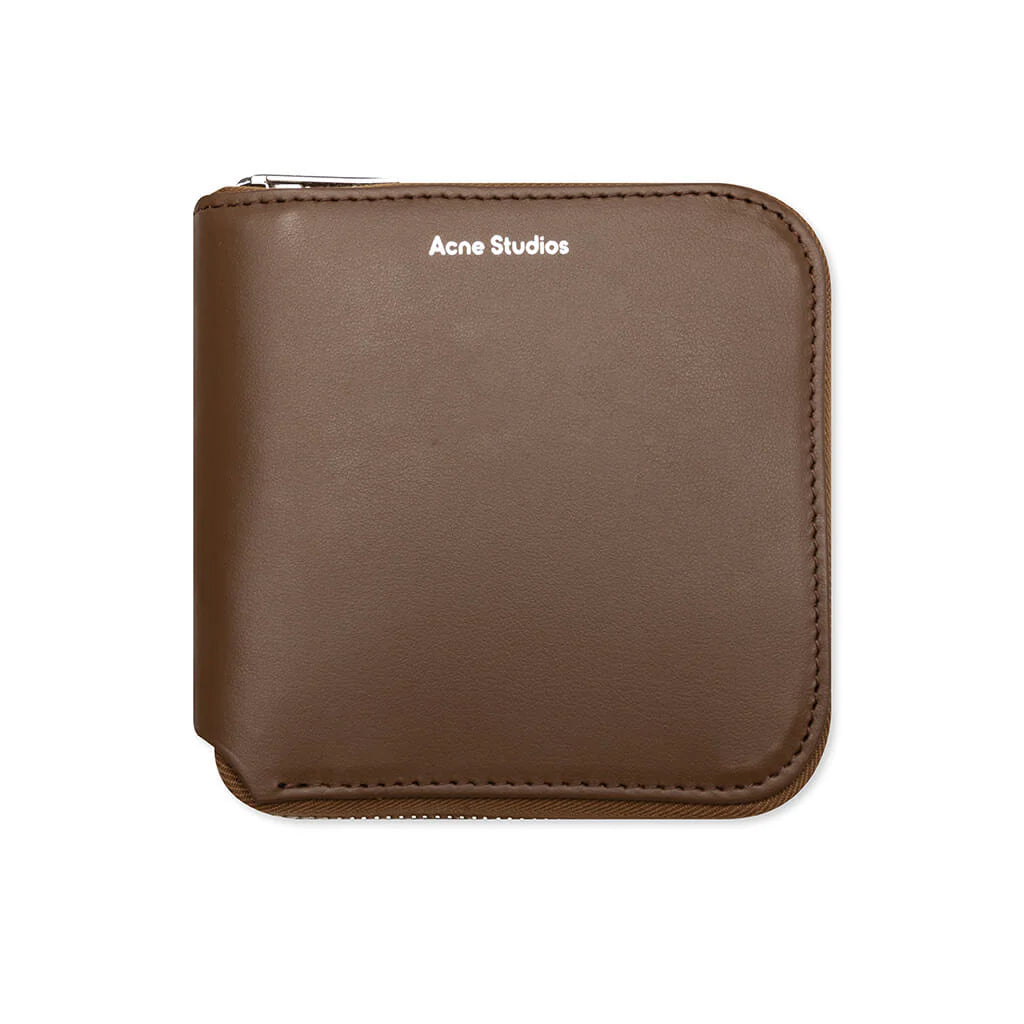 Zipped Wallet Camel Brown