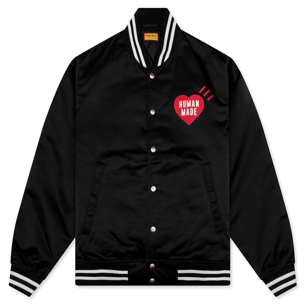 Nylon Stadium Jacket Black
