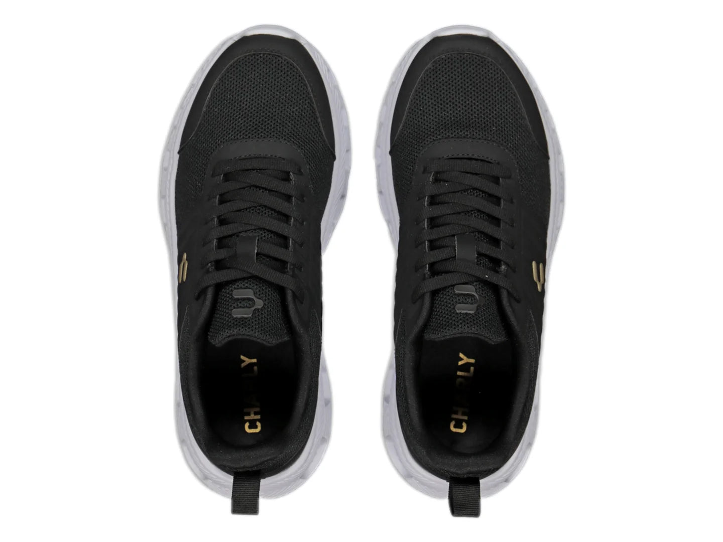 Tenis Charly Light Sport Negro y Dorado para Mujer
