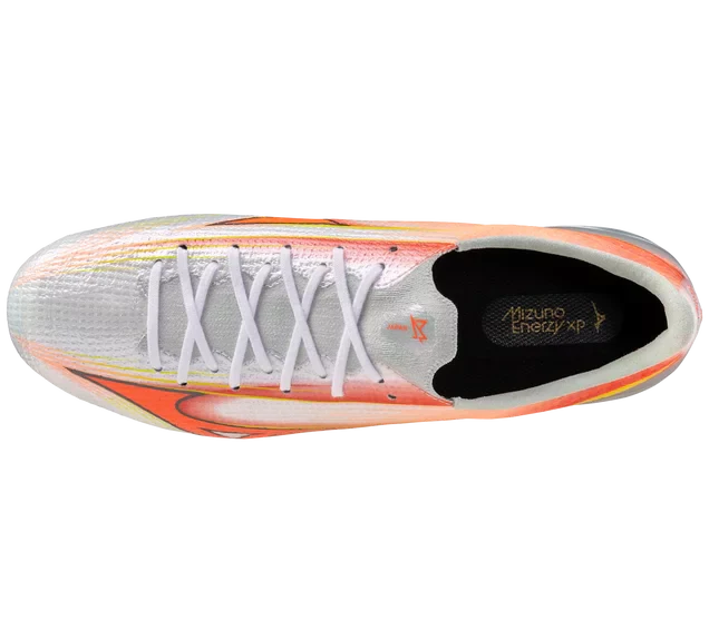 Mizuno Alpha III Japan FG Mens Soccer Cleats White Orange