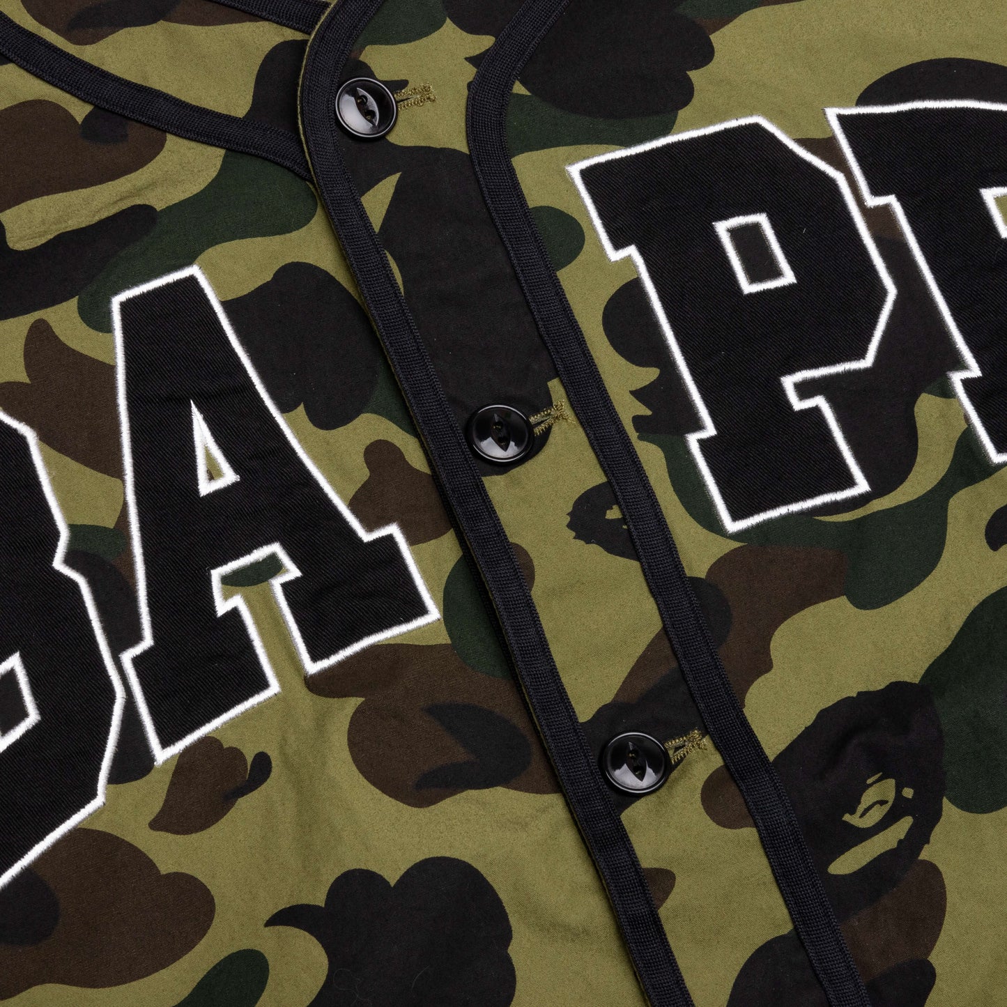 1st Camo Baseball Shirt Green