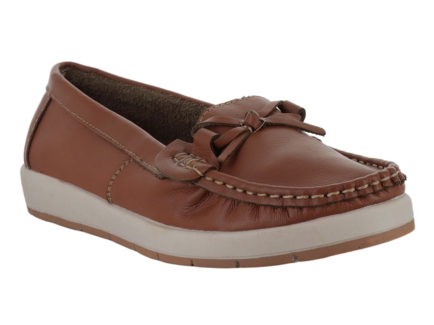 Mocasines Casuales MeliAna Color Miel para Mujer