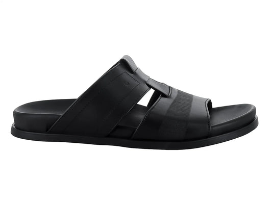 Sandalias Quirelli de Piel Negro para Hombre