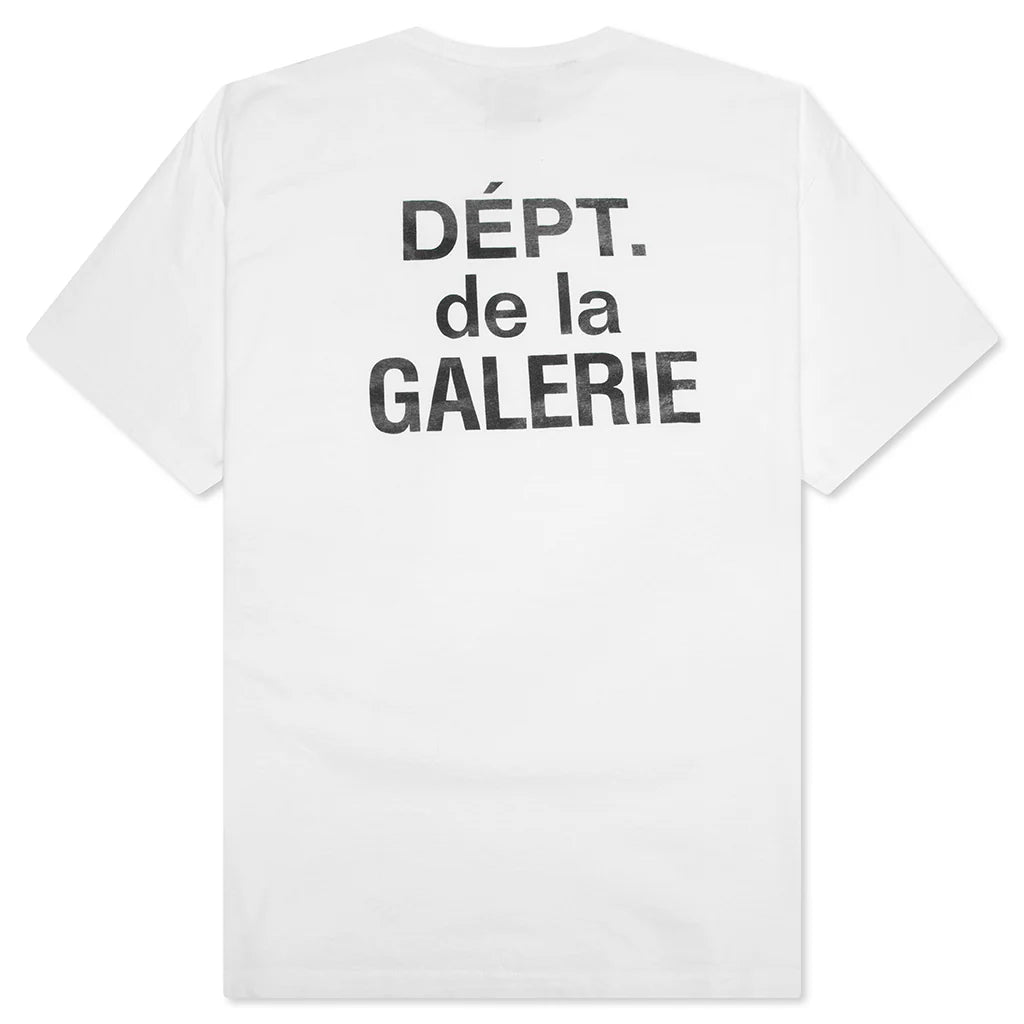 French S S Tee White
