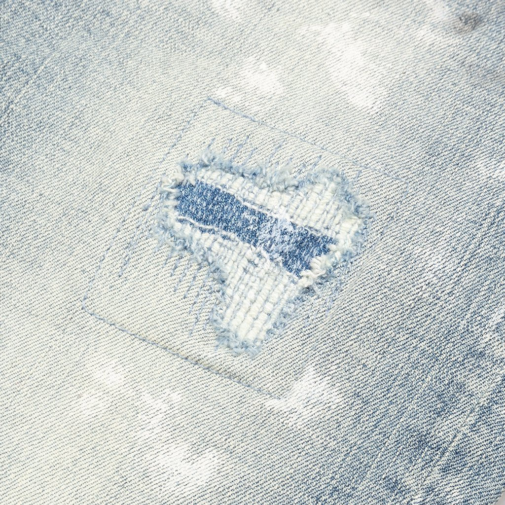 P001 Light Indigo Paint Blowout