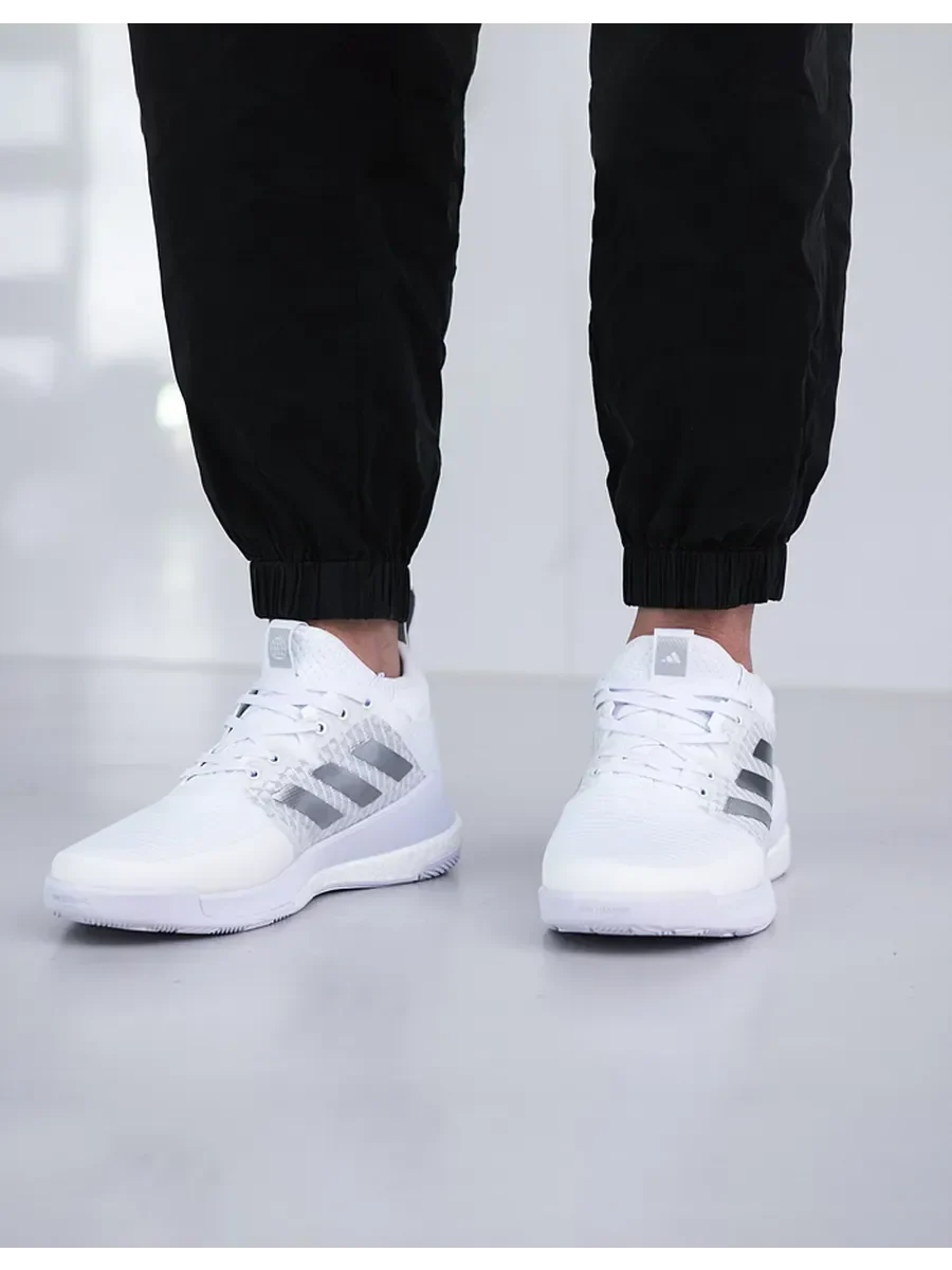 Tênis Adidas Crazyflight Mid Branco Prata
