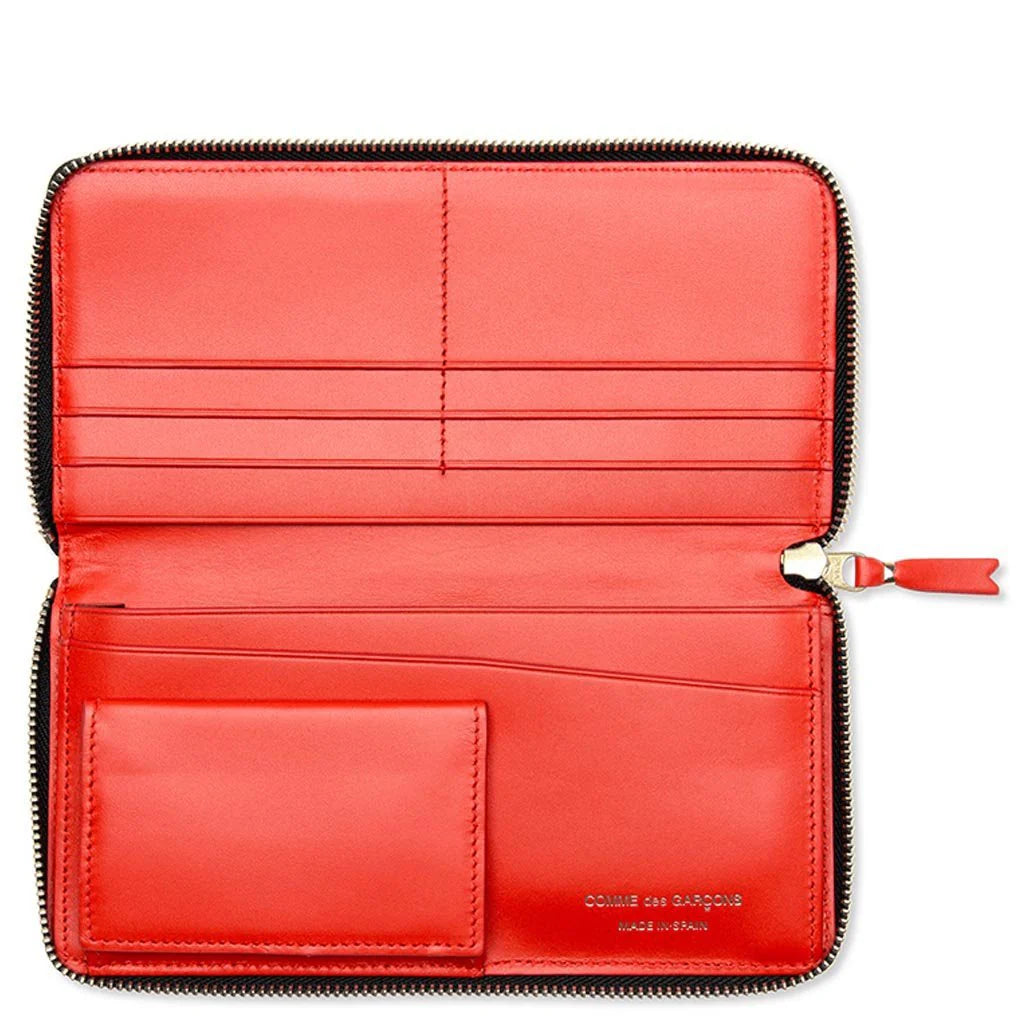 Comme des Garcons SA0110 Huge Logo Leather Wallet Red