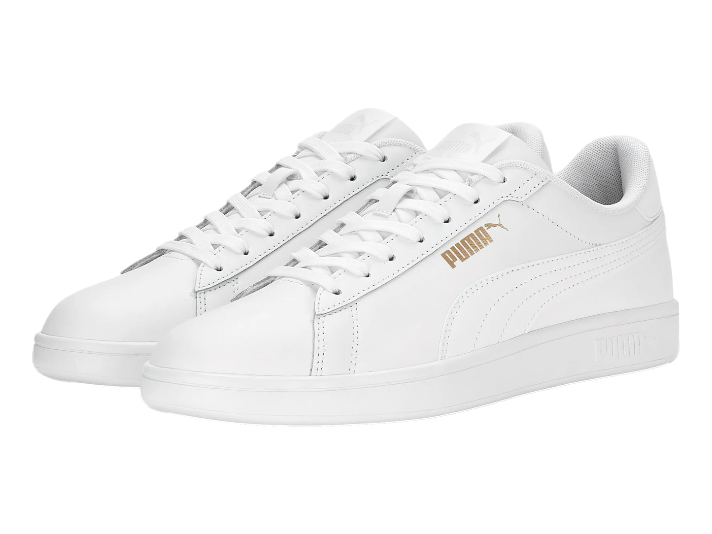 Tenis PUMA Smash 30 L Blancos con Dorado para Hombre