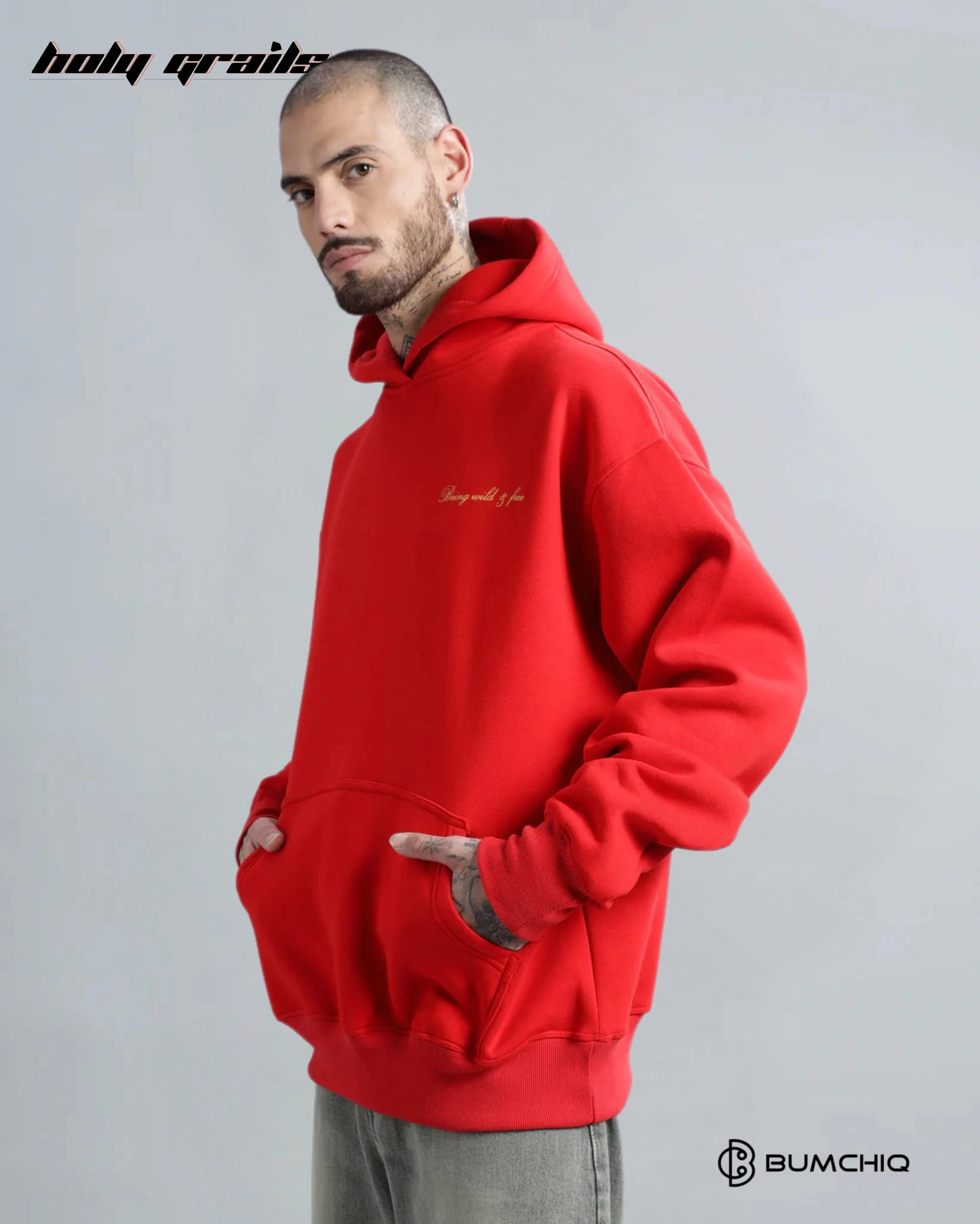 Tiger Roar Red Hoodie HG x Bumchiq