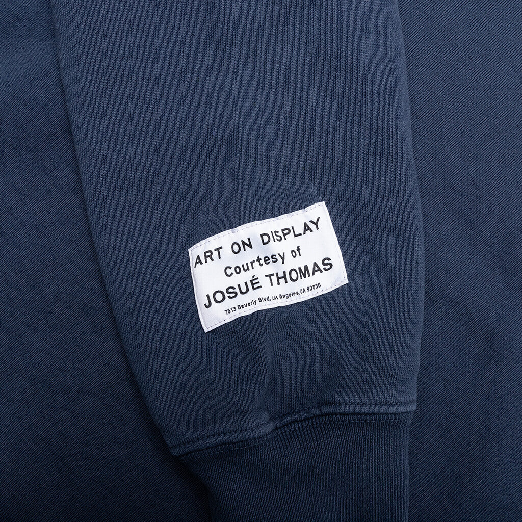ATK Stacked Logo Hoodie Navy