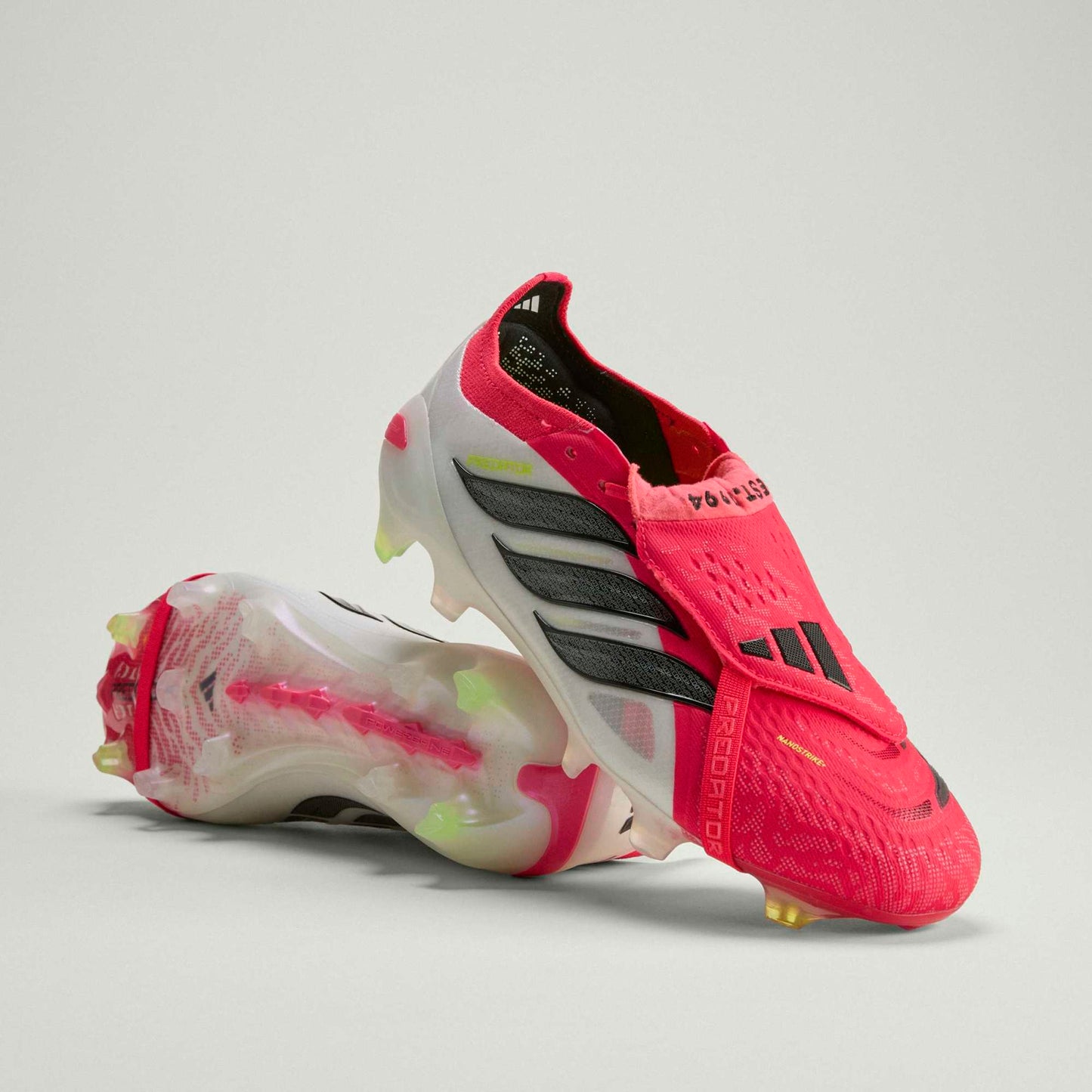 adidas Predator Elite Fold Over Tongue FG Firm Ground Mens Soccer Cleats Lucid Red Black White