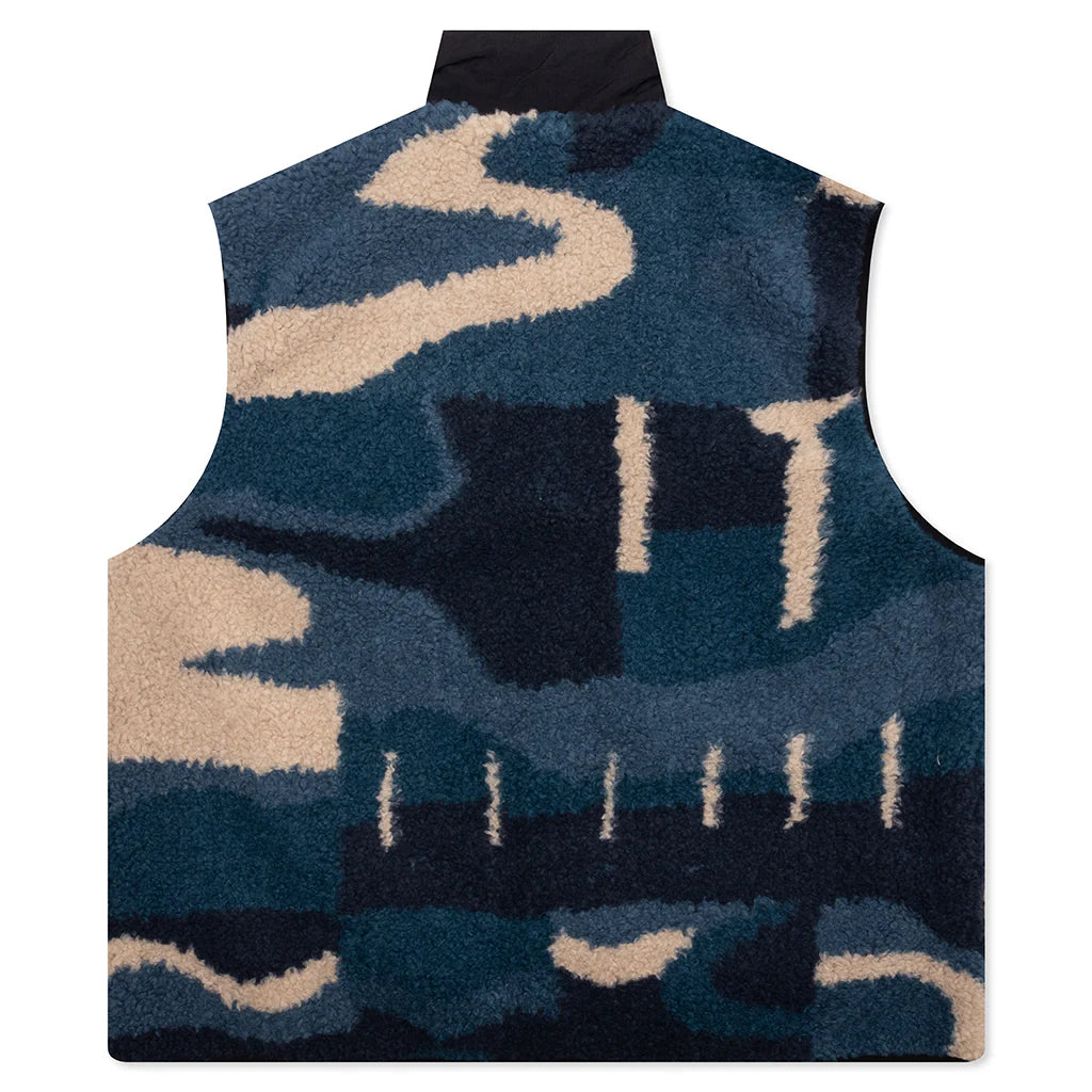 Infinite Bird Reversible Vest Navy Blue