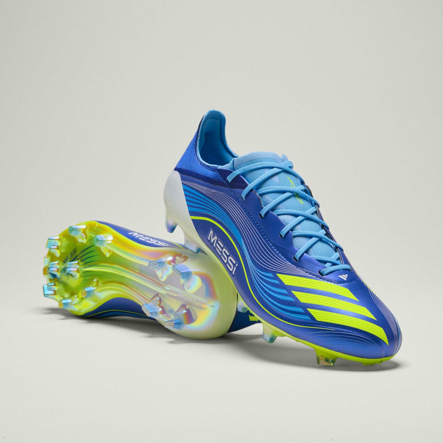 adidas F50 Messi Elite FG Mens Soccer Cleats Royal Blue Yellow Blue