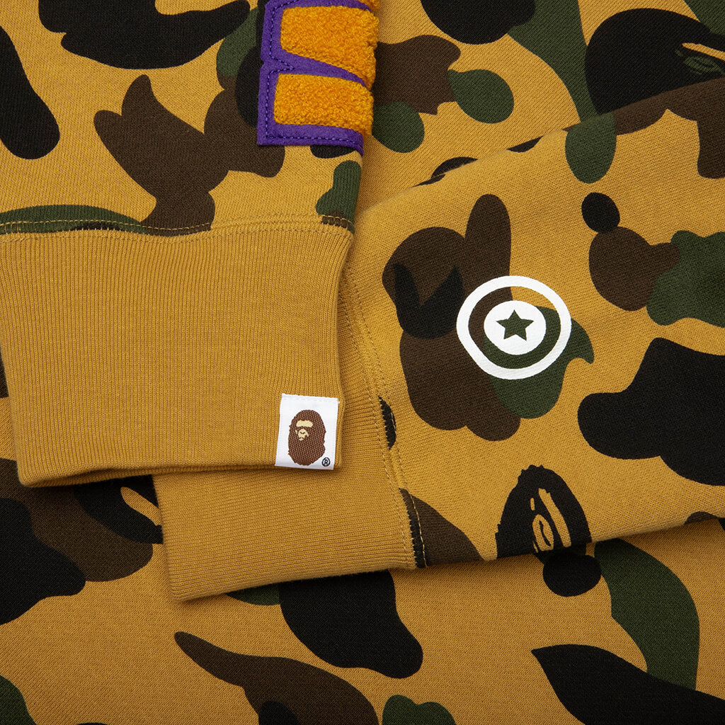 1st Camo Shark Crewneck Sweatshirt Yellow