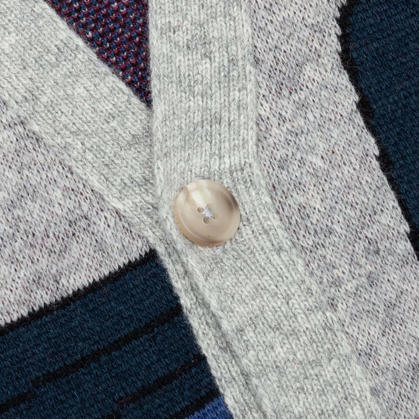 No Parking Knitted Cardigan Grey Melange