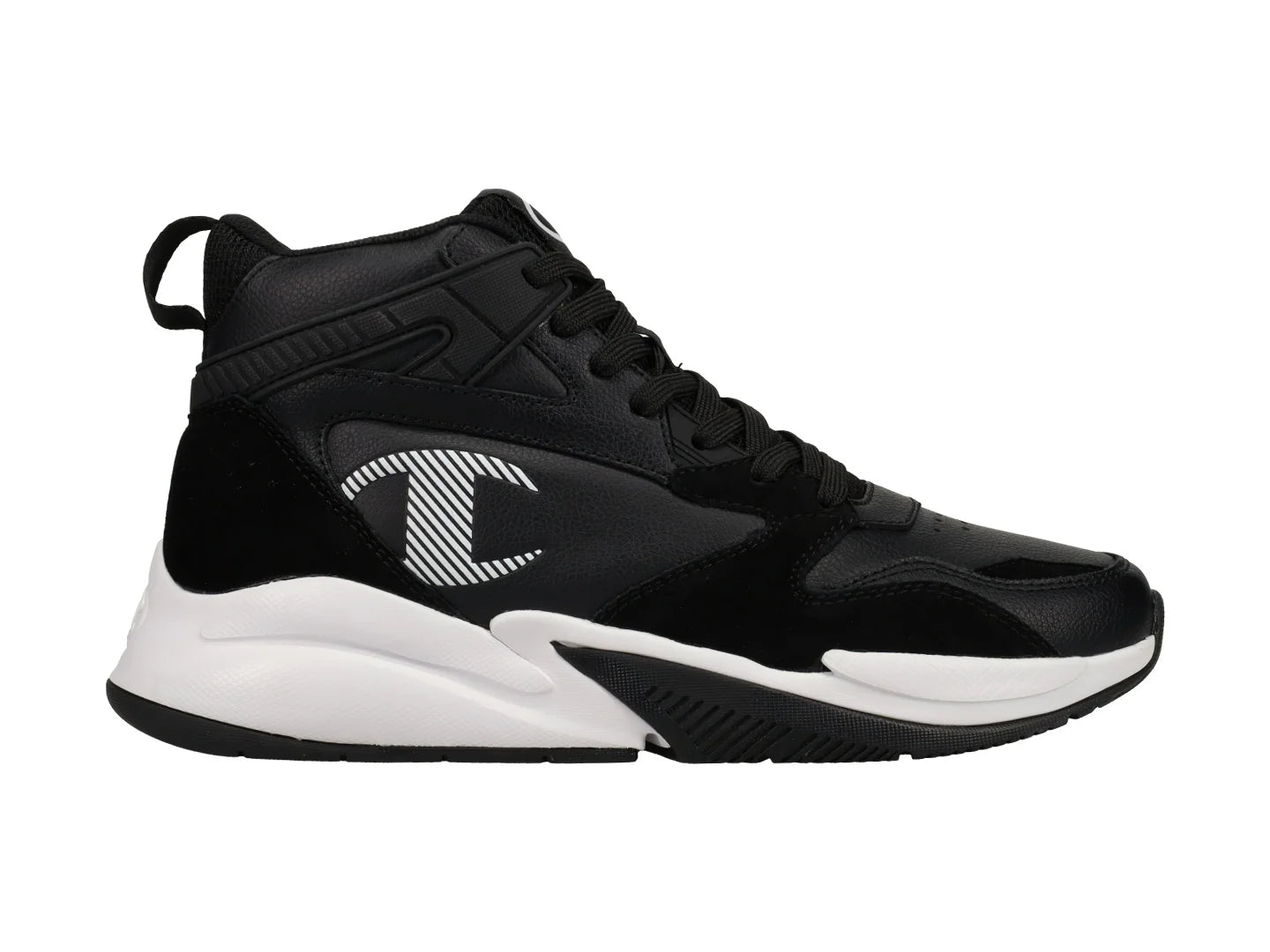Tenis Champion Assist Hi Negro con Blanco para Hombre