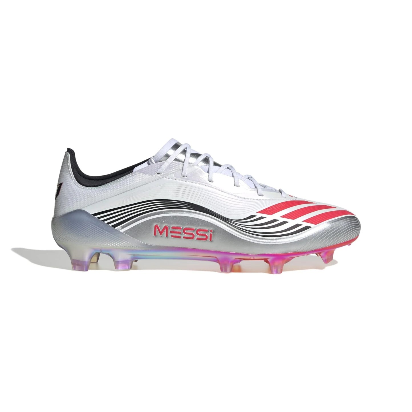 adidas F50 Messi Elite Firm Ground Soccer Cleats White Red