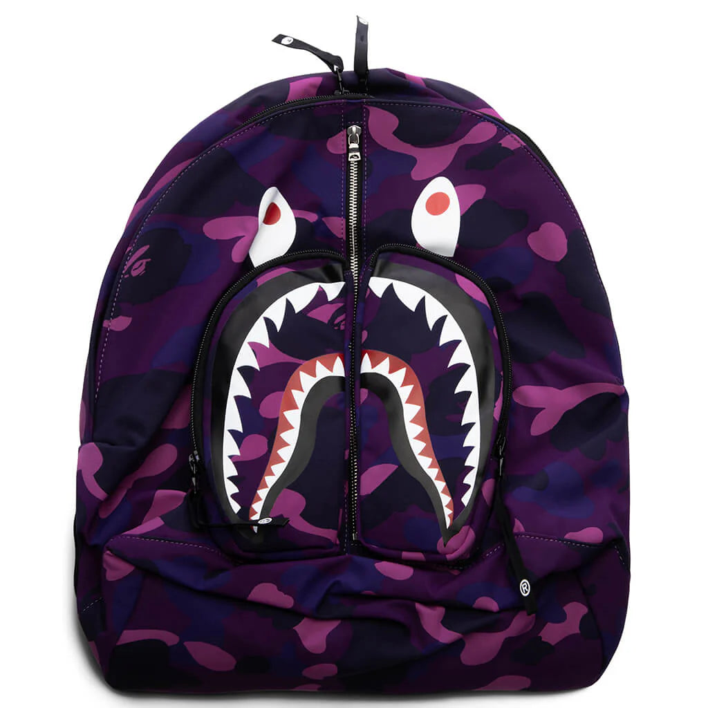 Color Camo Shark Daypack Purple