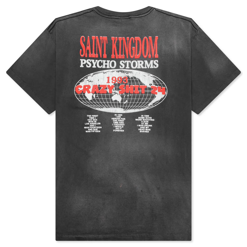 Saint Michael x Last Man St Kingdom S S Tee Black