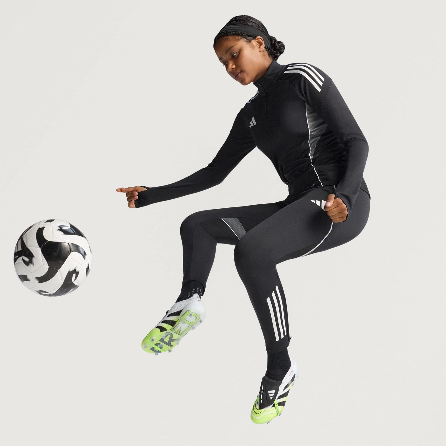 adidas Predator Elite Fold Over Tongue Firm Ground Soccer Cleats Cloud White Black Lucid Lemon