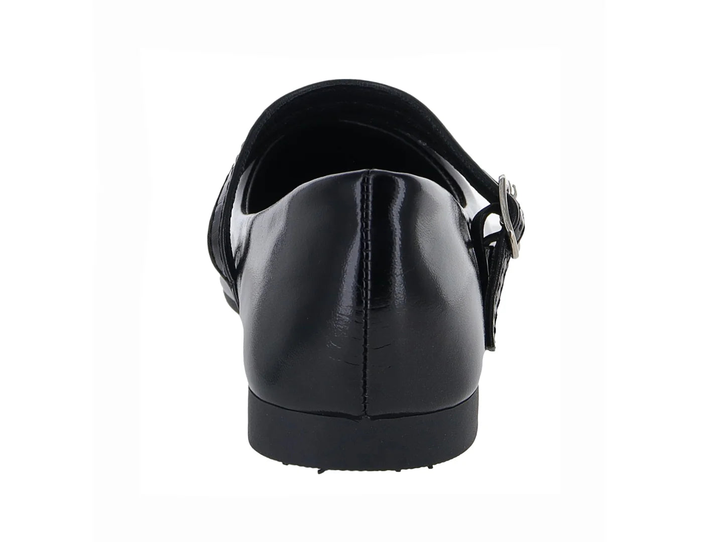 Zapatos Planos Roze Charol Negro para Mujer