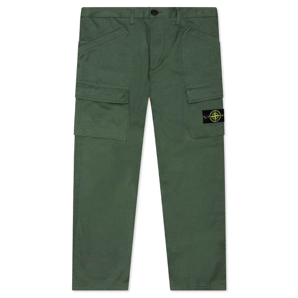 Straight Fit Cargo Pants Olive Green